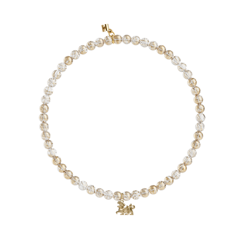 Gold Rutile Quartz | สร้อยข้อมืออัญมณีไหมทองมงคล 10 องค์เทพ