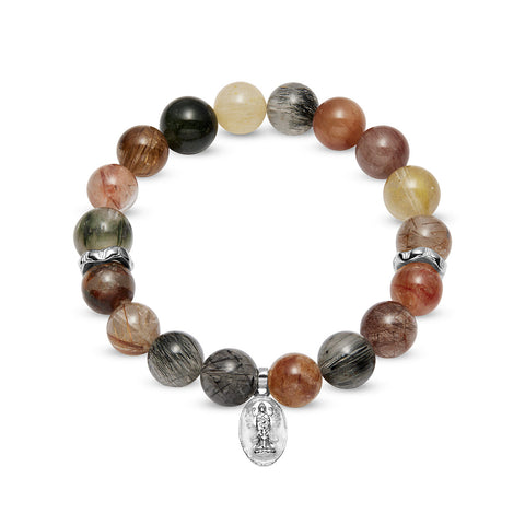 THE SPECTRUM BLESSING กำไลหินไหมจักรพรรดิเศรษฐีเจ้าแม่กวนอิมพันมือประทานพร