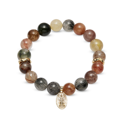 THE SPECTRUM BLESSING กำไลหินไหมจักรพรรดิเศรษฐีเจ้าแม่กวนอิมพันมือประทานพร