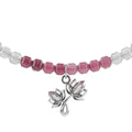 The Priya - สร้อยข้อมือมงคลพระแม่ลักษมี อัญมณี Pink Tourmaline และ Clear Quartz - The Hindu Gods Series - Harmenstone Thailand