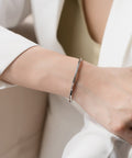 The Suwan Cuff | Celestial White - กำไลข้อมือท้าวเวสสุวรรณบันดาลทรัพย์ - The Vessavana Series - Harmenstone Thailand